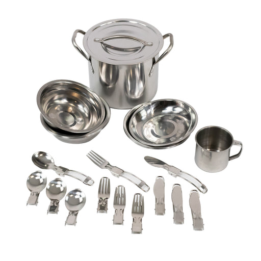 4 Person Stainless Steel Cooking Set - Emergency Zone