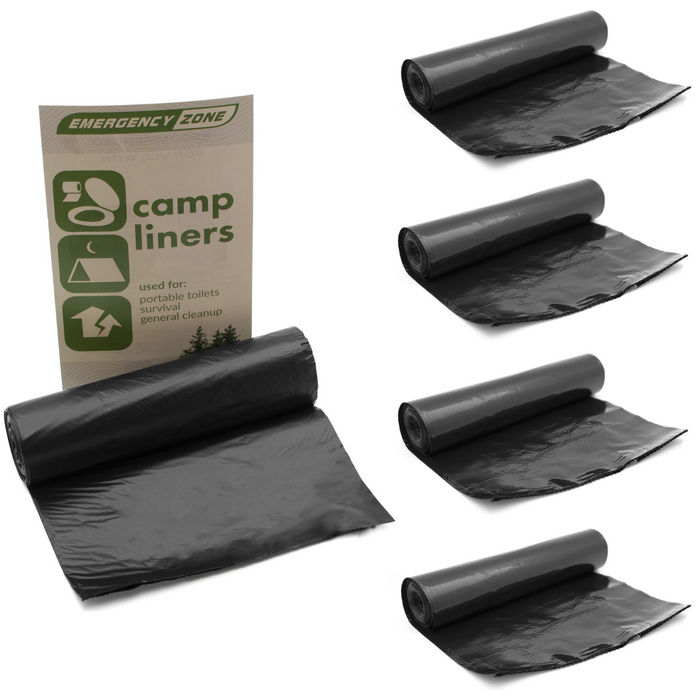 Portable Toilet Liners - Roll of 12 Liners - Emergency Zone