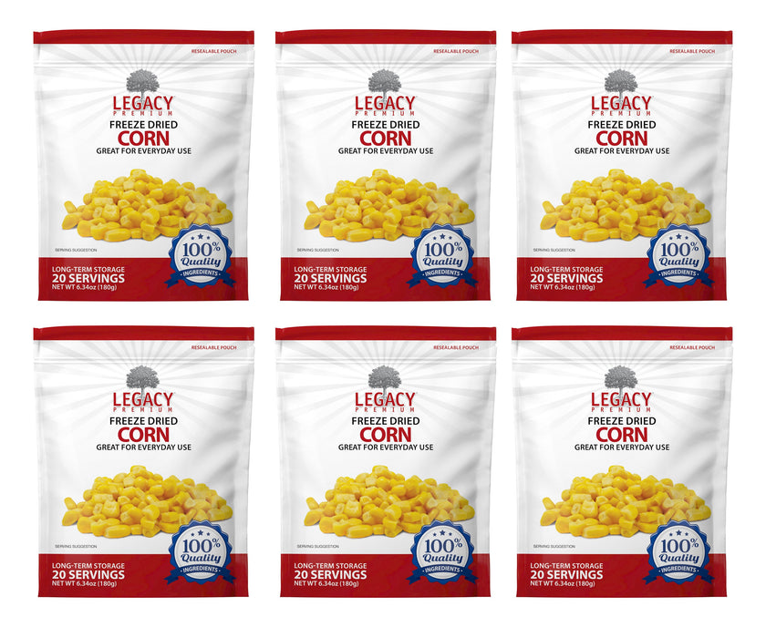 Legacy Freeze Dried and Dehydrated Vegetables - Corn