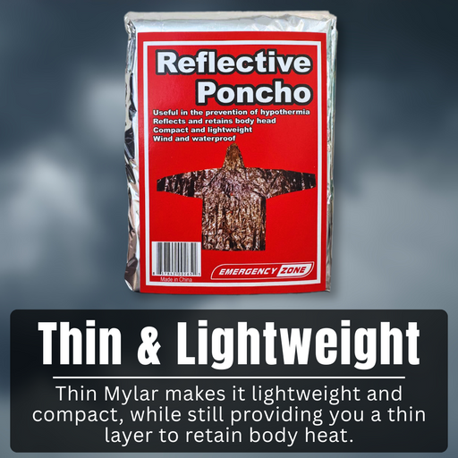 Reflective Poncho - Bulk Pack of 200