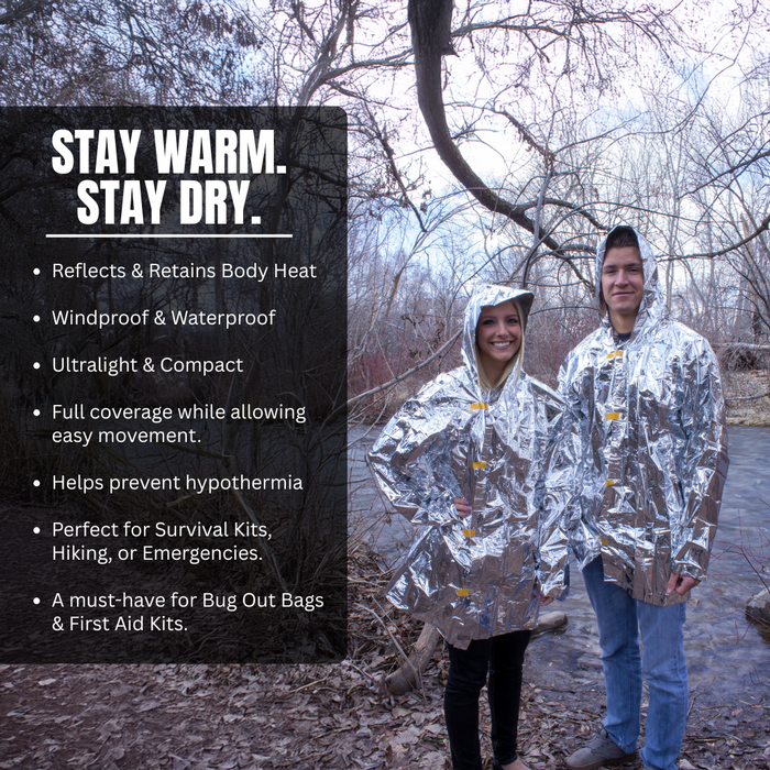 Reflective Poncho - Bulk Pack of 200