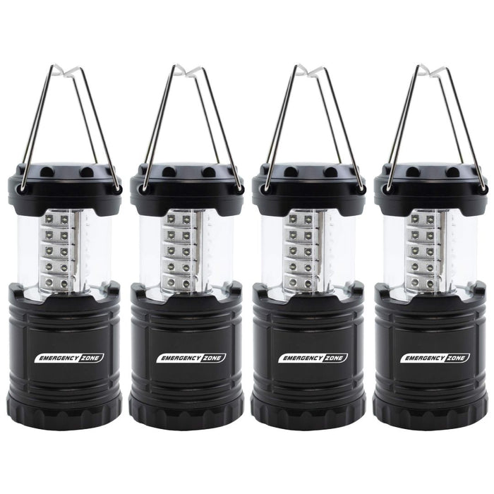 Kasonic 4-Pack LED Camping Lanterns: Super Bright, Waterproof, Runs On 12 AA Batteries