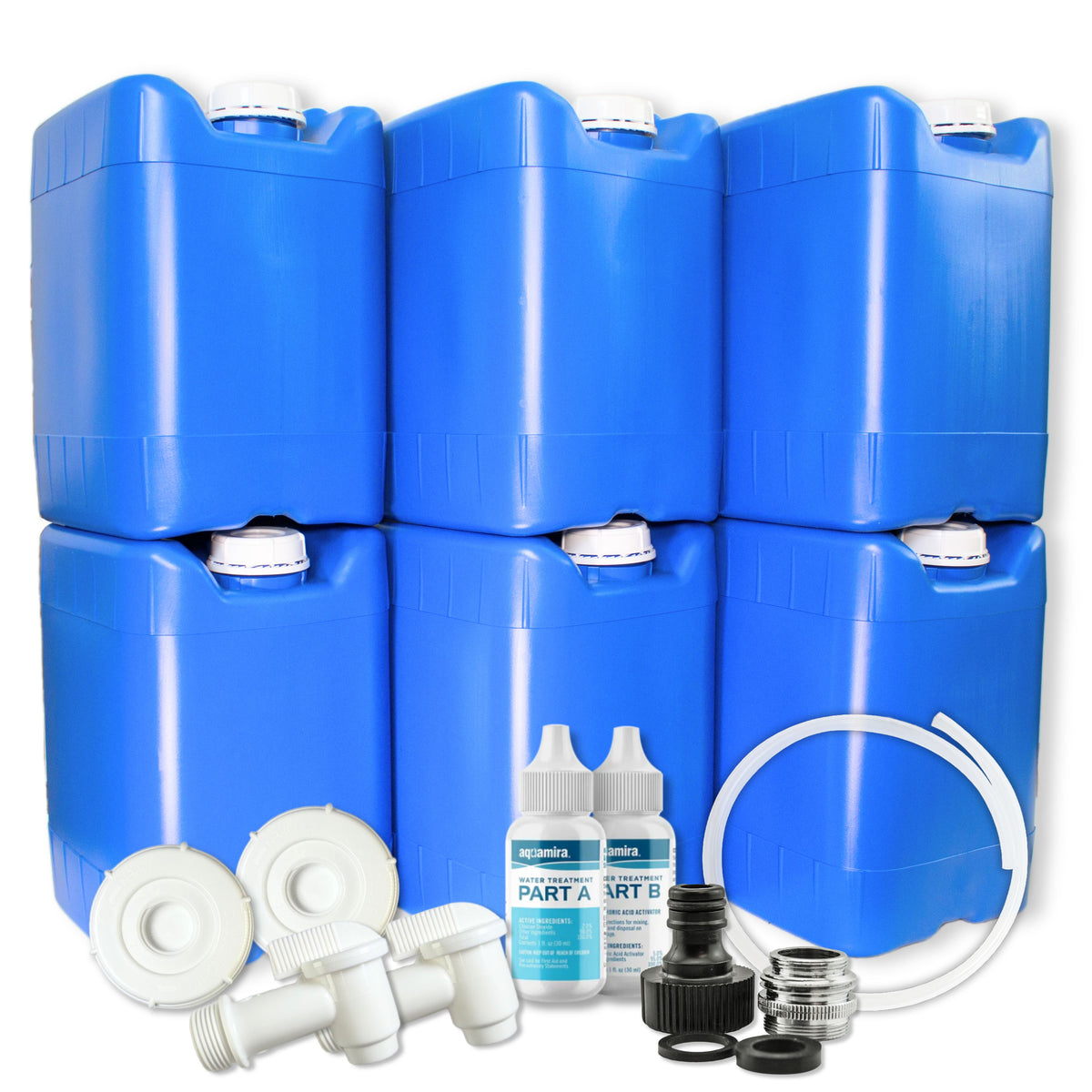 5-Gallon Stackable Water Storage Tanks (6Tanks) — Emergency Zone