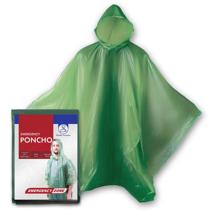 bago rain poncho EDC Adult Ultralight Emergency Poncho — Emergency Zone