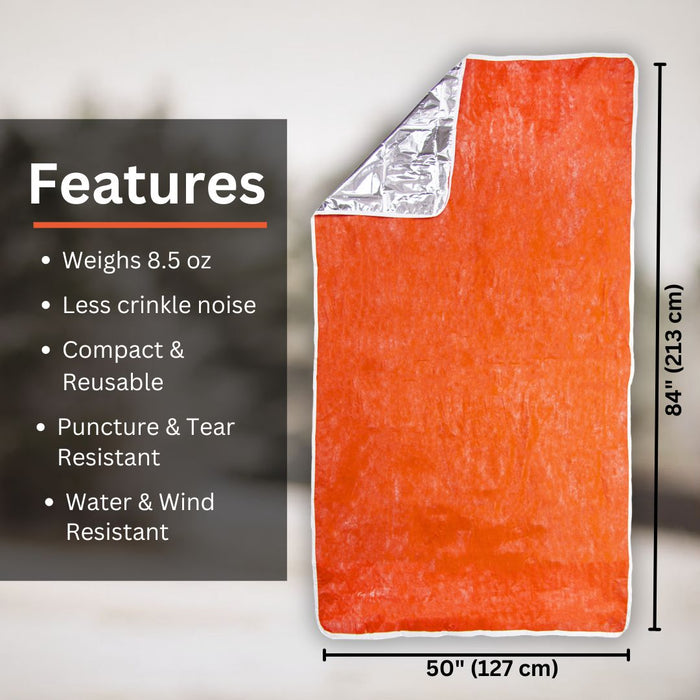 Iris Emergency Thermal Blanket – Aluminum Polyester Sheet, Compact & Lightweight For Survival