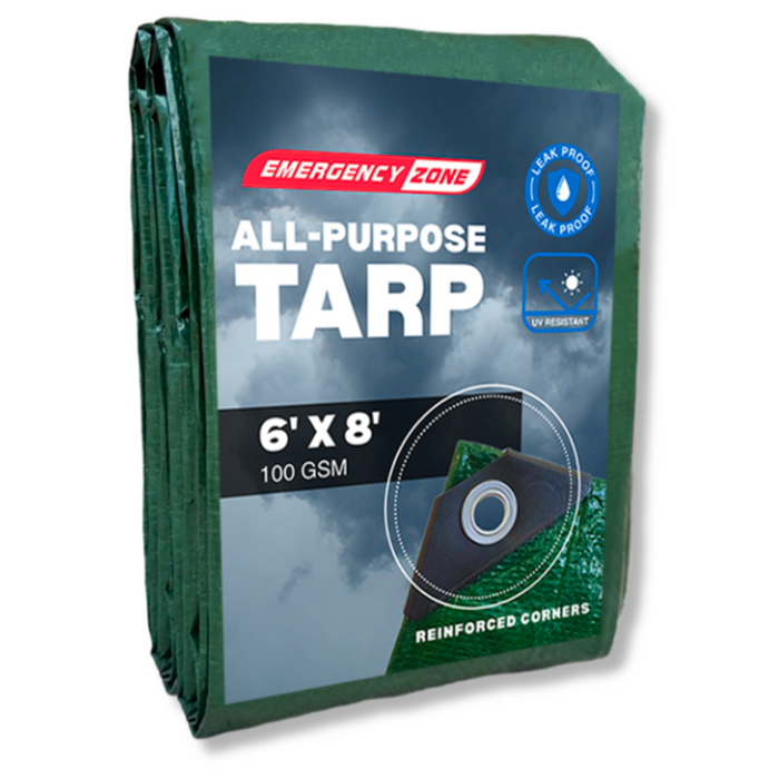 tarp 6x8 6' x 8' Heavy Duty Tarp — Emergency Zone