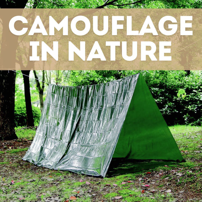 thumbnail image 2 of 2-Person Emergency Survival Tent - Mylar Tube Shelter For Camping & Outdoor Emergencies 2 of 14