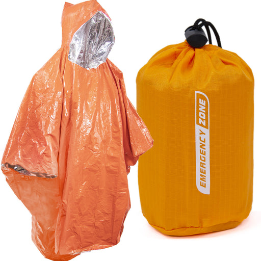 Cold Weather Survival Poncho with ThermaSave Technology