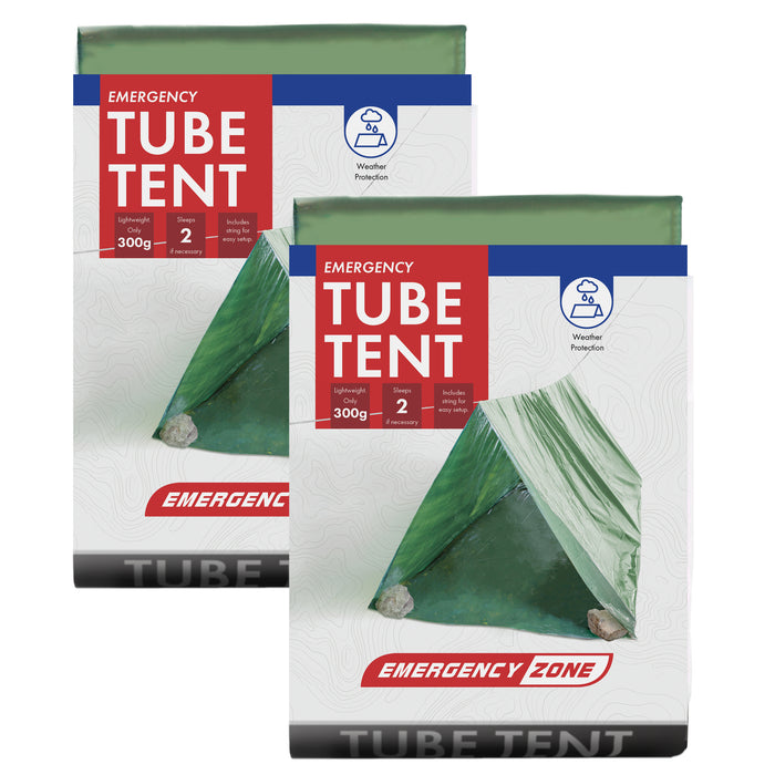 2 Person Green Emergency Tube Tent