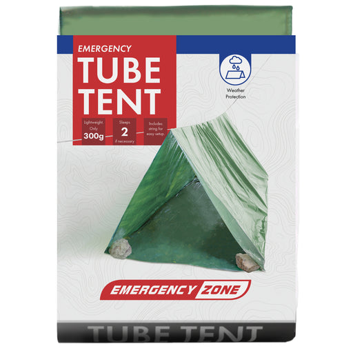 tube tent Emergency Zone 2 Person Green Emergency Tube Tent