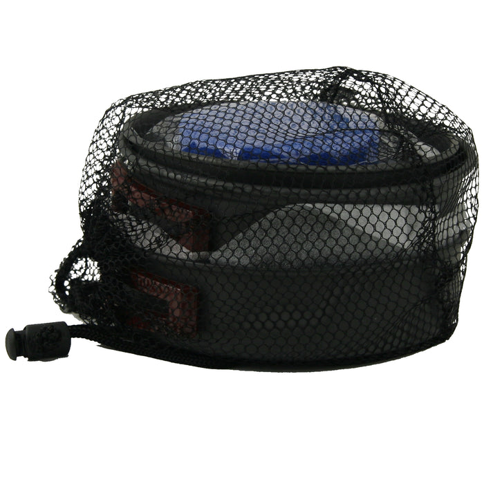 Mountain Meal Mess Kit by Emergency Zone stowed away in a mesh pouch included with the kit