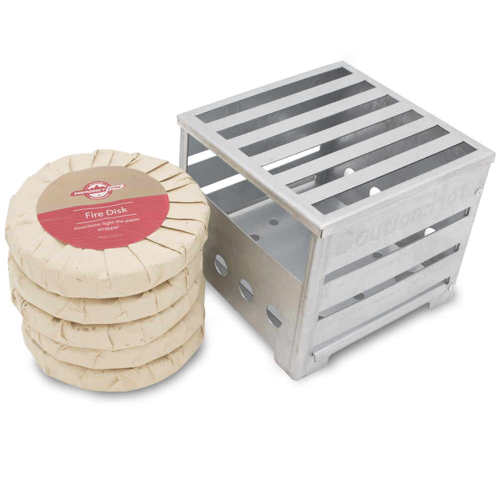 Box Stove with 5 Fire Disks - Emergency Zone