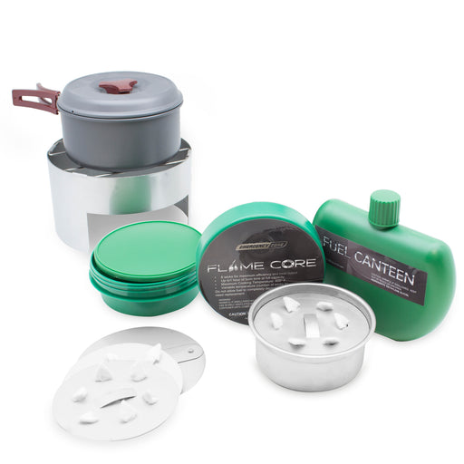 FlameCore Refillable Fuel Cell Deluxe Cooking Set - Emergency Zone