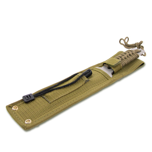 Tanto Style Paracord Survival Knife with Ferro Rod