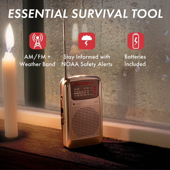 AM/FM Weather Band Radio — Emergency Zone