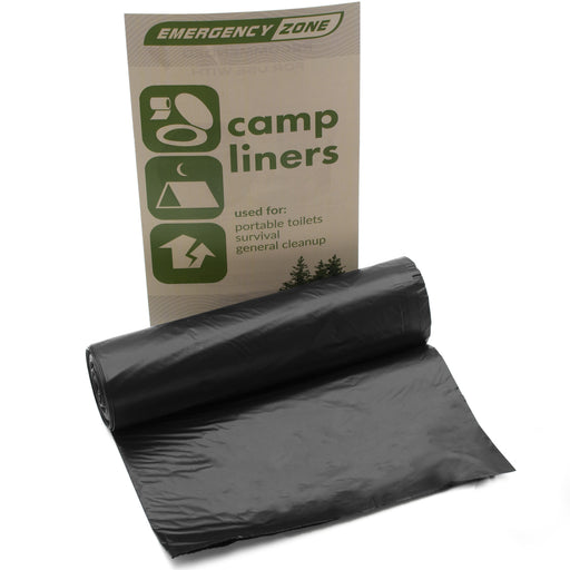 Portable Toilet Liners - Roll of 12 Liners - Emergency Zone
