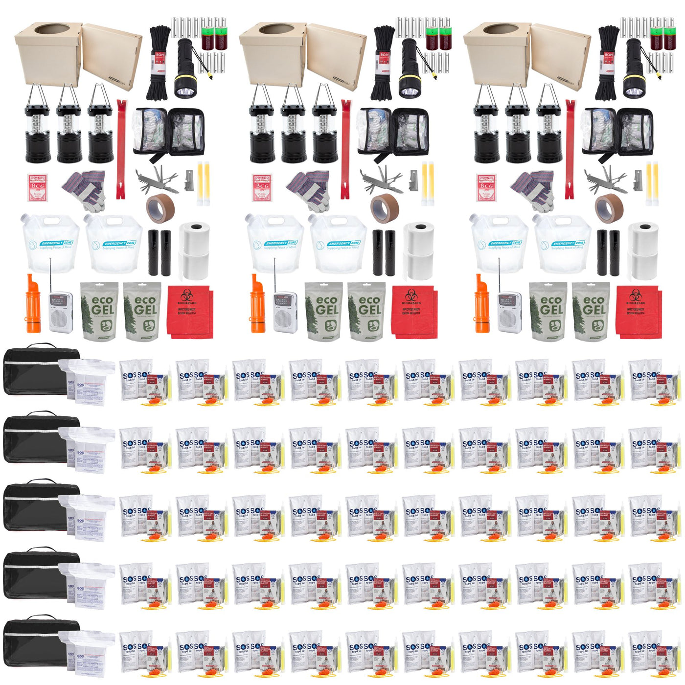 50 Person Office Lockdown Emergency Kit — Emergency Zone