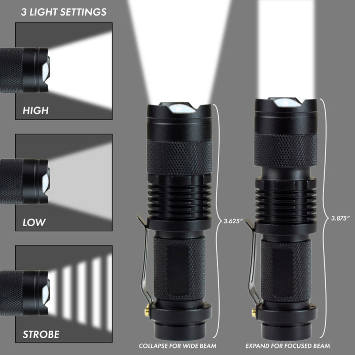 98 type rechargeable cree led flashlight Pocket CREE Mini LED Flashlight — Emergency Zone