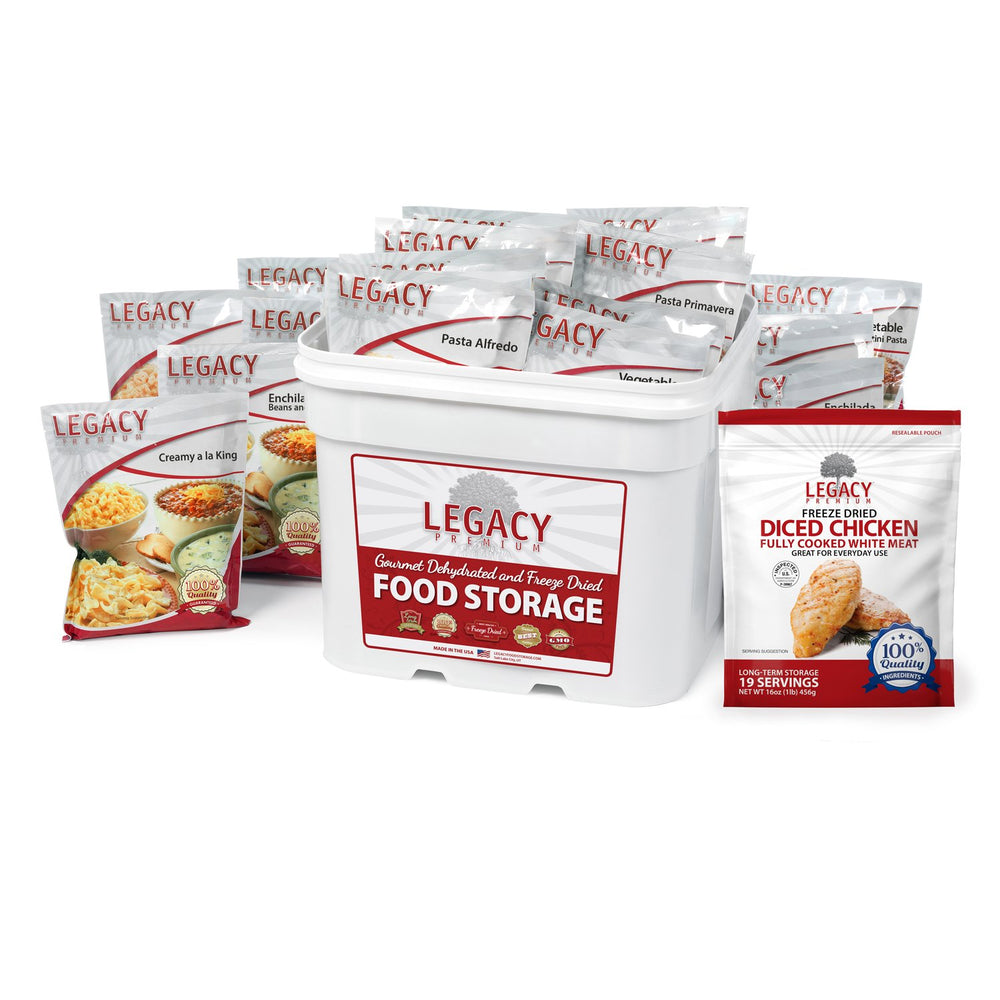 Legacy Freeze Dried Chicken And Beef Combo Buckets - Emergency Zone
