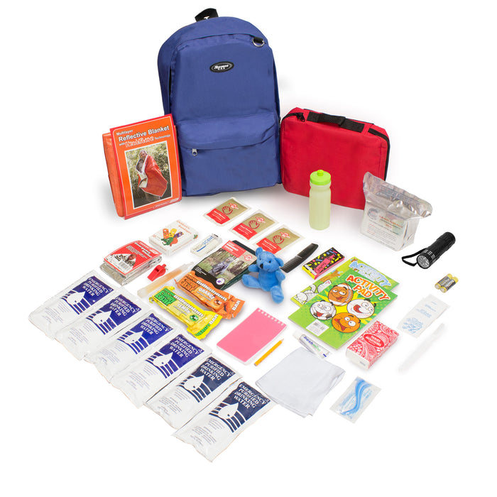 Keep-Me-Safe Children's 72 Hour Survival Kit: Color Options Available —  Emergency Zone