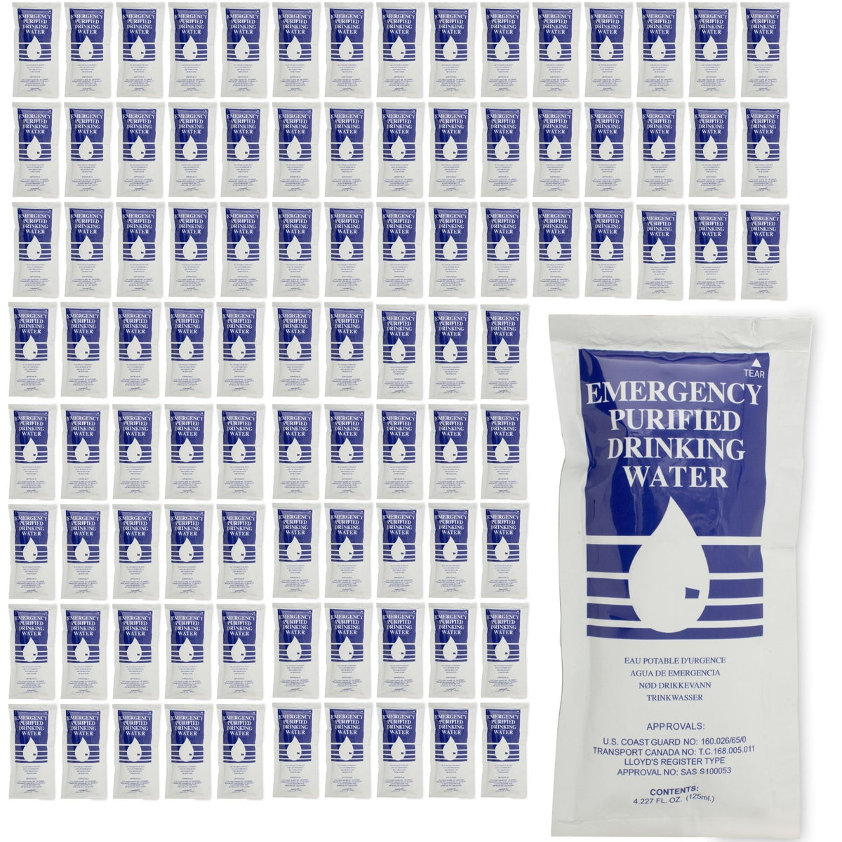 Water Ration Box SOS Emergency Water Ration - Case of 96 — Emergency Zone