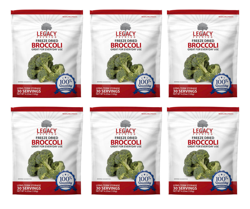 Legacy Freeze Dried and Dehydrated Vegetables - Broccoli