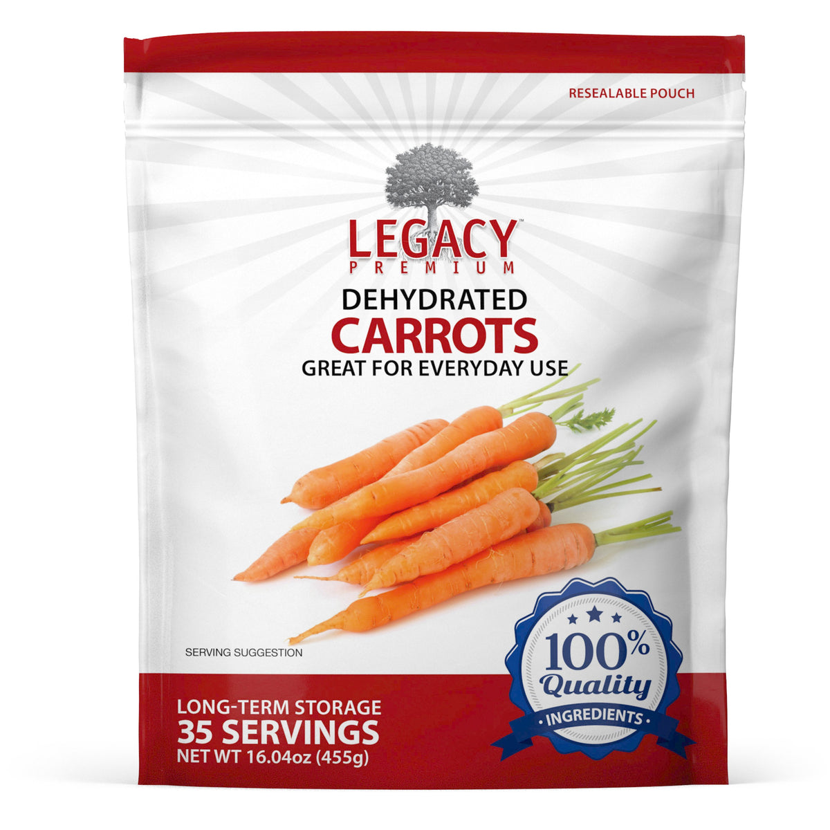 Legacy Freeze Dried and Dehydrated Vegetables - Carrot — Emergency