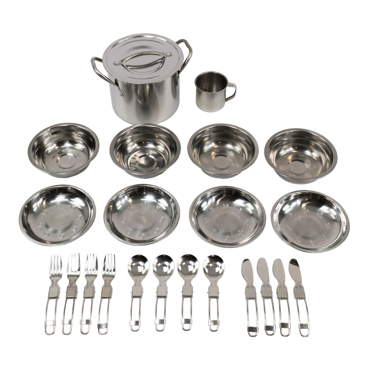 4 Person Stainless Steel Cooking Set — Emergency Zone