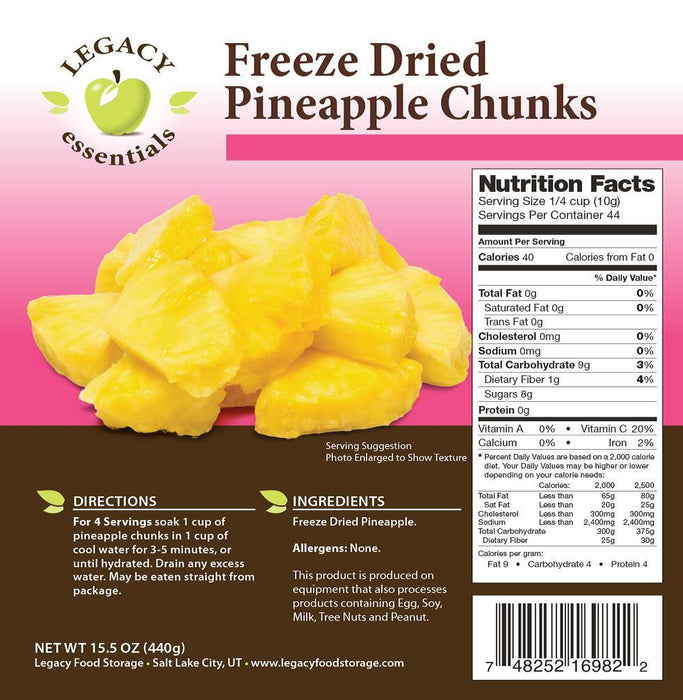 Legacy Freeze Dried Fruit - Variety Pack
