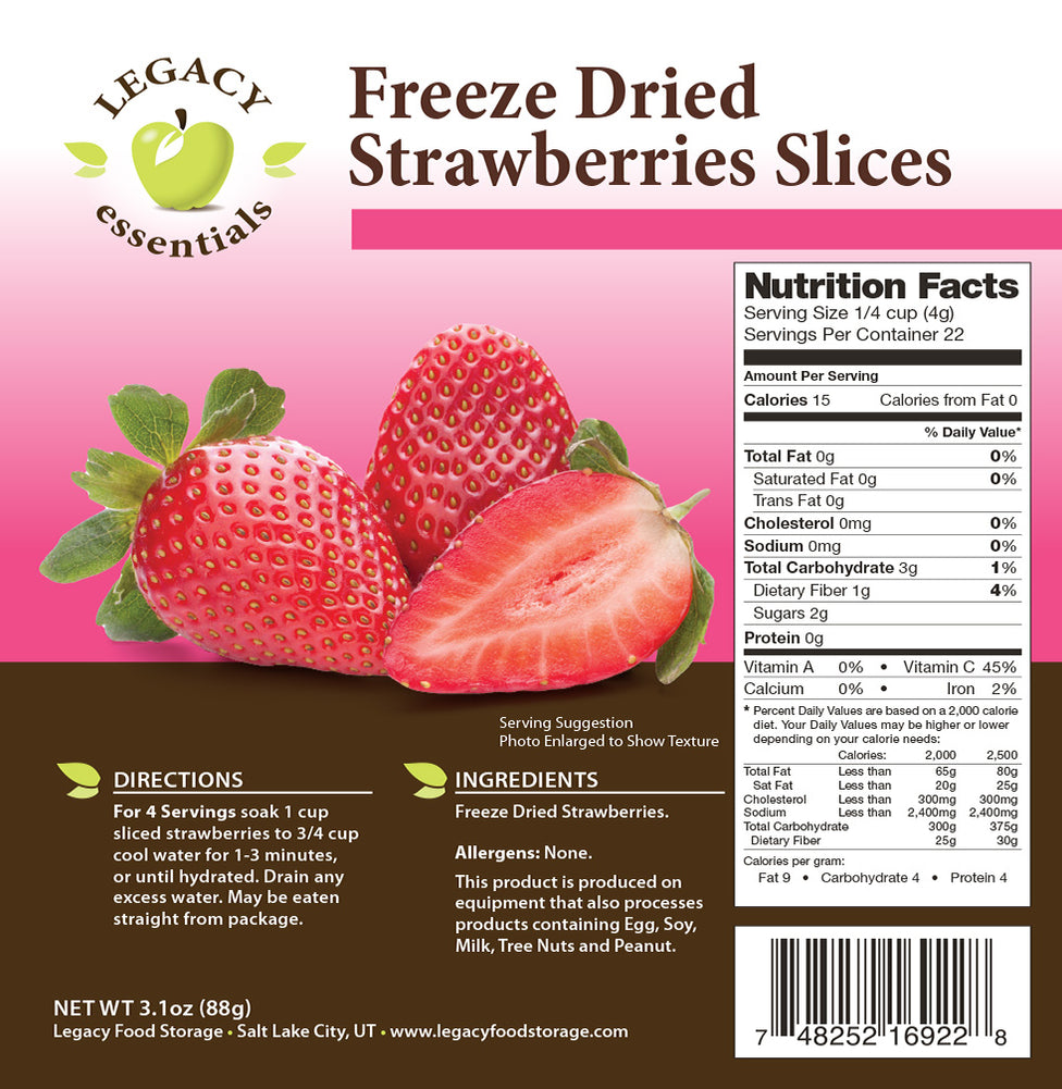 Legacy 183 Serving Freeze Dried Food Storage Mega Sample Pack ...